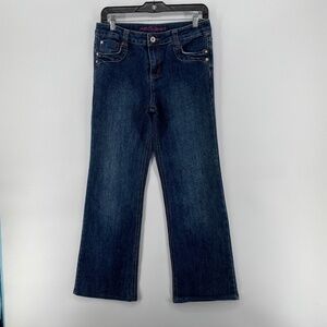 Request Jeans Girls Premium Size 16 Washed Blue 5 Pockets Pink R